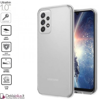 Silikoninis dėklas 1.0 mm storio - permatomas (Samsung A33 5G)